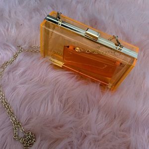 Orange Transparent Purse